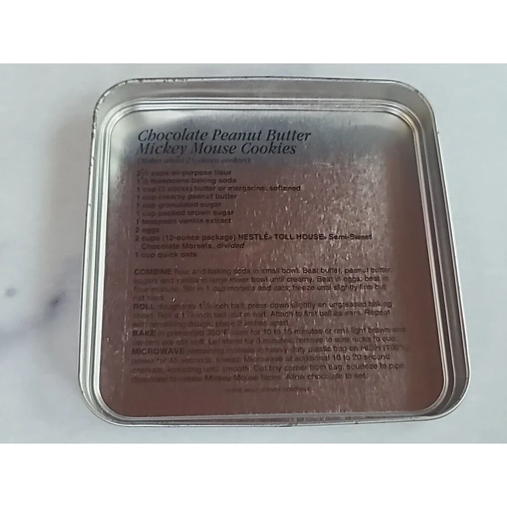 Nestle Toll House Walt Disney World 25th Anniversary Metal Advertising Tin 1996